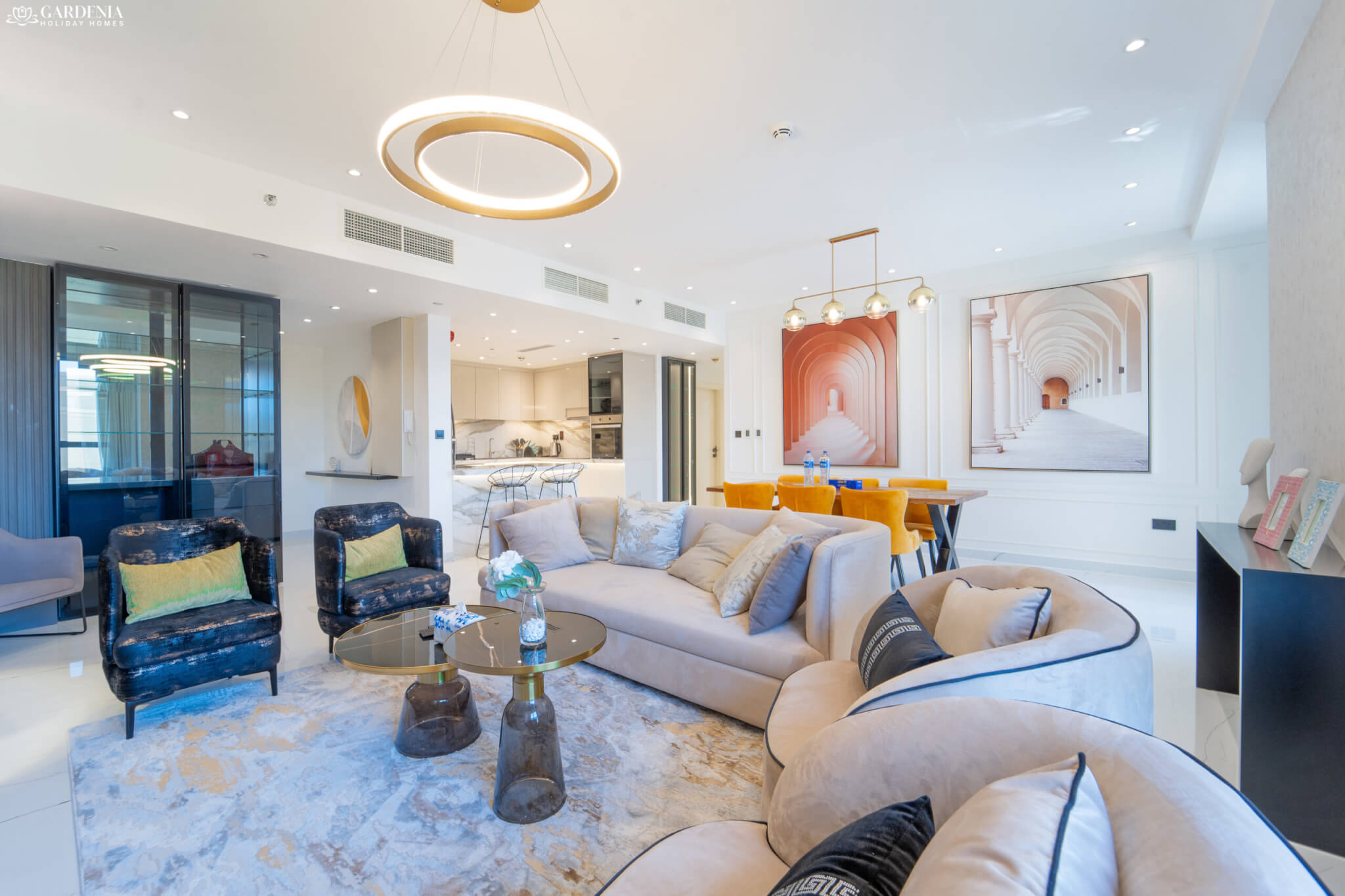 Elegant 2 bedroom apartment with luxury amenities, including modern furnishings and stylish interiors for a comfortable stay