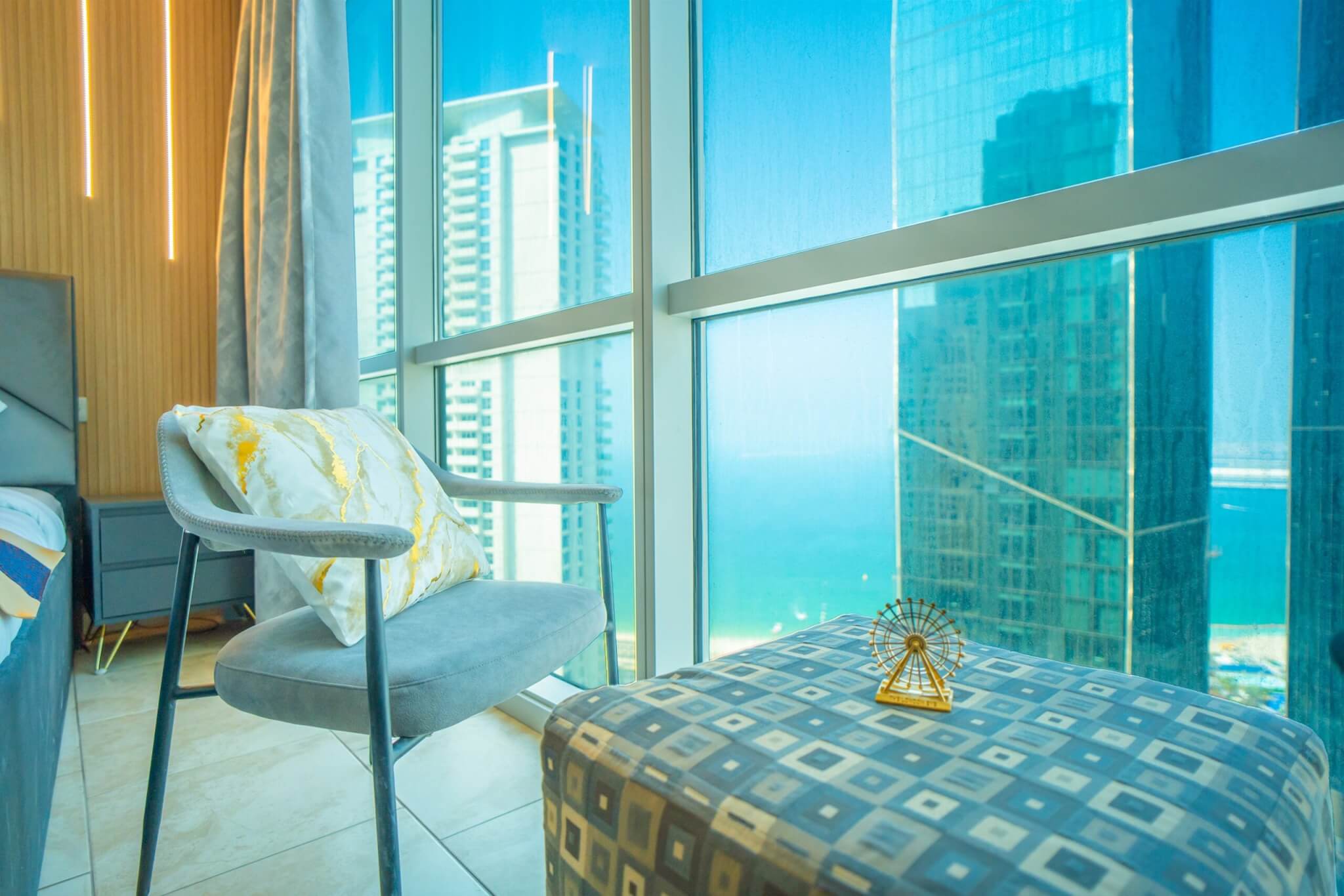 Chic 3 bedroom apartment in JBR with direct beach views, a spacious balcony, and premium furnishings close to JBR Beach